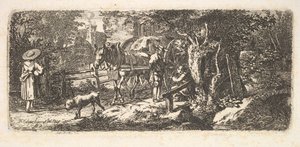 Elemosina data da un Carrettiere, 1814 da Johann Christian Erhard