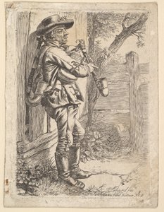 Il suonatore di cornamusa, 1819 da Johann Christian Erhard