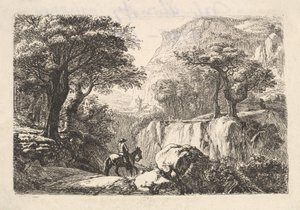 Il cavaliere nella gola, XIX secolo da Johann Christian Erhard