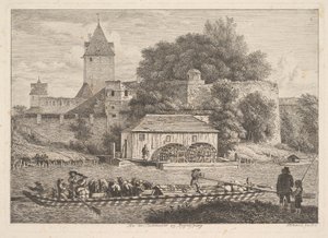 Le mura della città di Regensberg, 1817 da Johann Christian Erhard