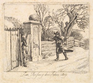 Paesaggio Invernale, 1818 da Johann Christian Erhard