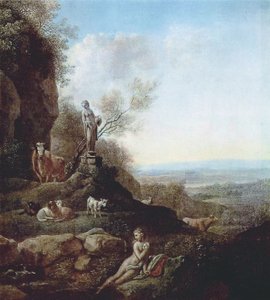 Paesaggio italiano da Johann Christian Klengel