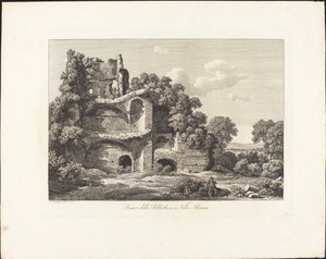 Resti della Biblioteca nella Villa Adriana