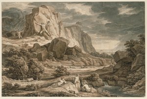 Paesaggio eroico con Prometeo da Johann Christian Reinhart