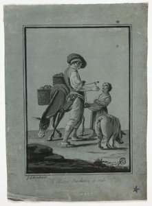 Contadino venditore di mele da Johann Christian Reinhart