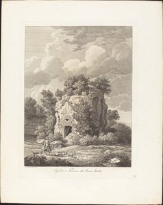 Sepolcro a Falerium città etrusca distrutta da Johann Christian Reinhart