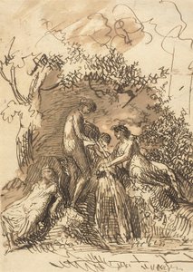 Giovani Ragazze a una Fontana, c.1790-99 da Johann Christian Reinhart