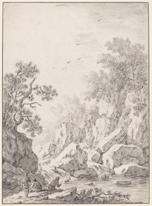 Cascata tra le scogliere