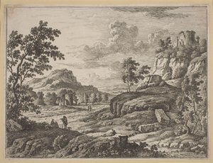 Paesaggio con Due Torri Rovine da Johann Christoph Dietzsch