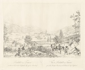 Radstadt vicino a Tauern da Johann Christoph Erhard and Johann Adam Klein after Carl Ludwig Friedrich Viehbeck