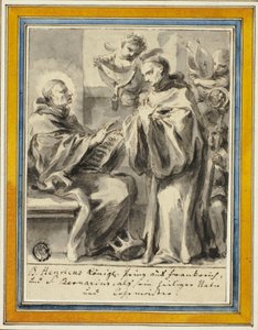 Re Enrico di Francia e San Bernardo di Chiaravalle da Johann Christoph Lischka