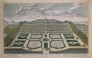 Veduta prospettica del Castello di Sanssouci, Potsdam, Germania