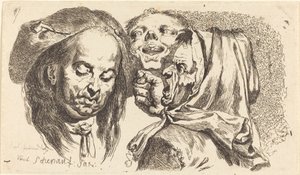 Vecchia che sgrida un uomo da Johann Eleazar Schenau