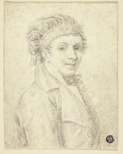 Busto di Uomo con Cappello da Johann Elias Ridinger