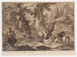 La creazione di Eva da Johann Elias Ridinger