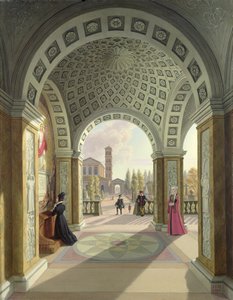 Cimitero italiano, 1845 da Johann Erdmann Hummel
