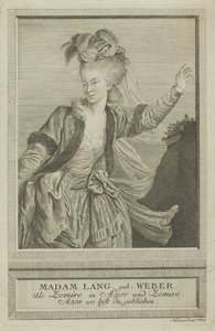 Aloisia Lange, nata Weber 1760-1839 come Zemire, 1784 da Johann Esaias Nilson