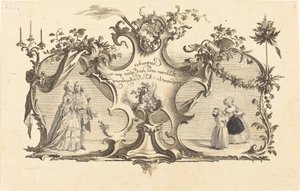 Cartouches Modernes avec des Enfans qui representant les Modes d