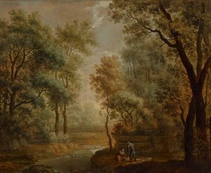 Paesaggio con alberi da Johann Evangelist Dorfmeister