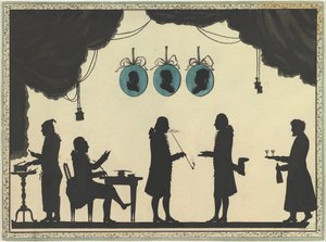 David Roentgen e Compagnia a San Pietroburgo, ca. 1784-86 da Johann Friedrich Anthing