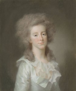 Frederica Louisa Wilhelmina (Louise; 1770-1819), principessa di Orange-Nassau. Figlia del principe Guglielmo V, moglie di Carlo Giorgio Augusto, principe ereditario di Brunswick-Wolfenbüttel da Johann Friedrich August Tischbein