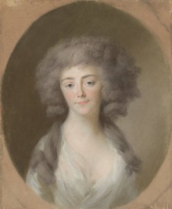 Louisa Isabella Alexandrina Augusta von Kirchberg (1772-1827), moglie di Frederik Willem, principe di Nassau-Weilburg, e cognata di Augusta Maria Carolina di Nassau-Weilburg da Johann Friedrich August Tischbein