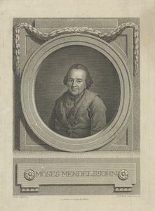 Ritratto di Moses Mendelssohn da Johann Friedrich Bause