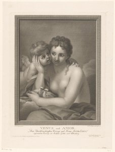 Venere e Amore da Johann Friedrich Bause