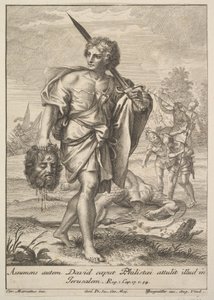 Davide con la testa di Golia, 1705-62 da Johann Georg Bergmuller