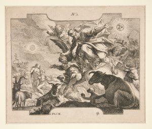 La Creazione (?) da Johann Georg Bergmuller
