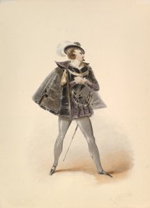 Studio di costume per Belmonte nel Ratto dal Serraglio di W.A. Mozart da Johann Georg Christoph Fries