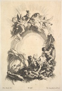 Le fucine di Vulcano, dal Libro dei Cartigli, metà del XVIII secolo da Johann Georg Hertel