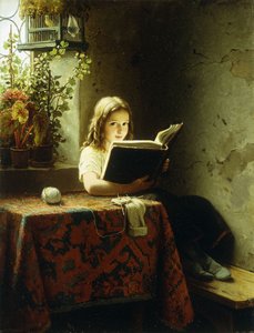 Una ragazza che legge, 1871
