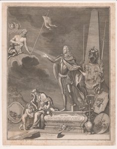 Monumento con Heinrich II von Reuß-Obergreiz da Johann Georg Wolffgang