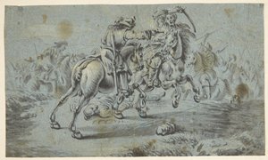 Scena di battaglia con cavalieri turchi?