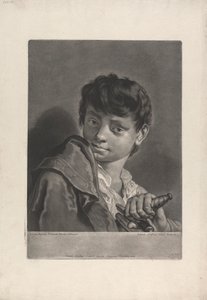 Ritratto di un ragazzo con una spada da Johann Gottfried Haid