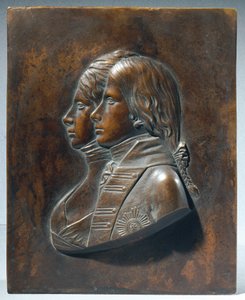 Federico Guglielmo III come principe ereditario con la moglie Luisa di Meclemburgo-Strelitz