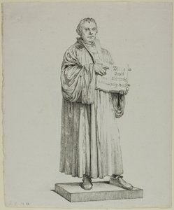 La statua di Lutero a Wittenberg da Johann Gottfried Schadow