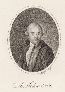 Ritratto del compositore Anton Schweitzer 1735-1787, 1785 da Johann Gottfried Scheffner