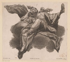 Prudenza con specchio in mano da Johann Gottfried Thelott