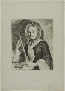 Donna con un parasole (Mrs. Friedrich Christian Glume, cognata dell