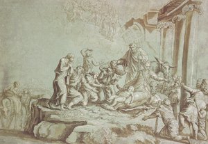Adorazione dei pastori da Johann Gottlieb Prestel