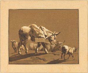 Asino da Johann Gottlieb Prestel after Joseph Wagner