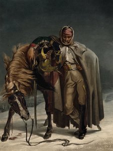 Dragone delle guardie svizzere alla Campagna di Russia, ca 1812 da Johann Heinrich Bleuler