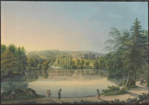 Il castello di Wilhelmshöhe vicino a Kassel da Johann Heinrich Bleuler