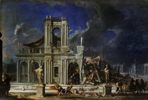 Sansone che colpisce i Filistei, c.1633-34 da Johann Heinrich Schönfeld
