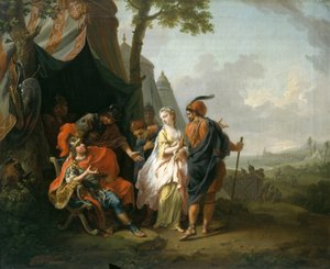 Il rapimento di Briseide dalla tenda di Achille da Johann Heinrich Tischbein