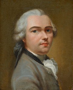 Autoritratto, metà del 18° sec. da Johann Heinrich Tischbein