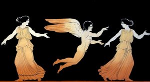 Eros che insegue due donne c.1796