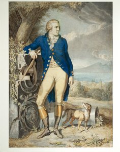 Ritratto di Johann Wolfgang von Goethe in campagna da Johann Heinrich Wilhelm Tischbein